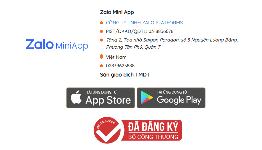 Zalo Mini App chính thức là sàn giao dịch thương mại điện tử được Bộ Công Thương công nhận 3 image
