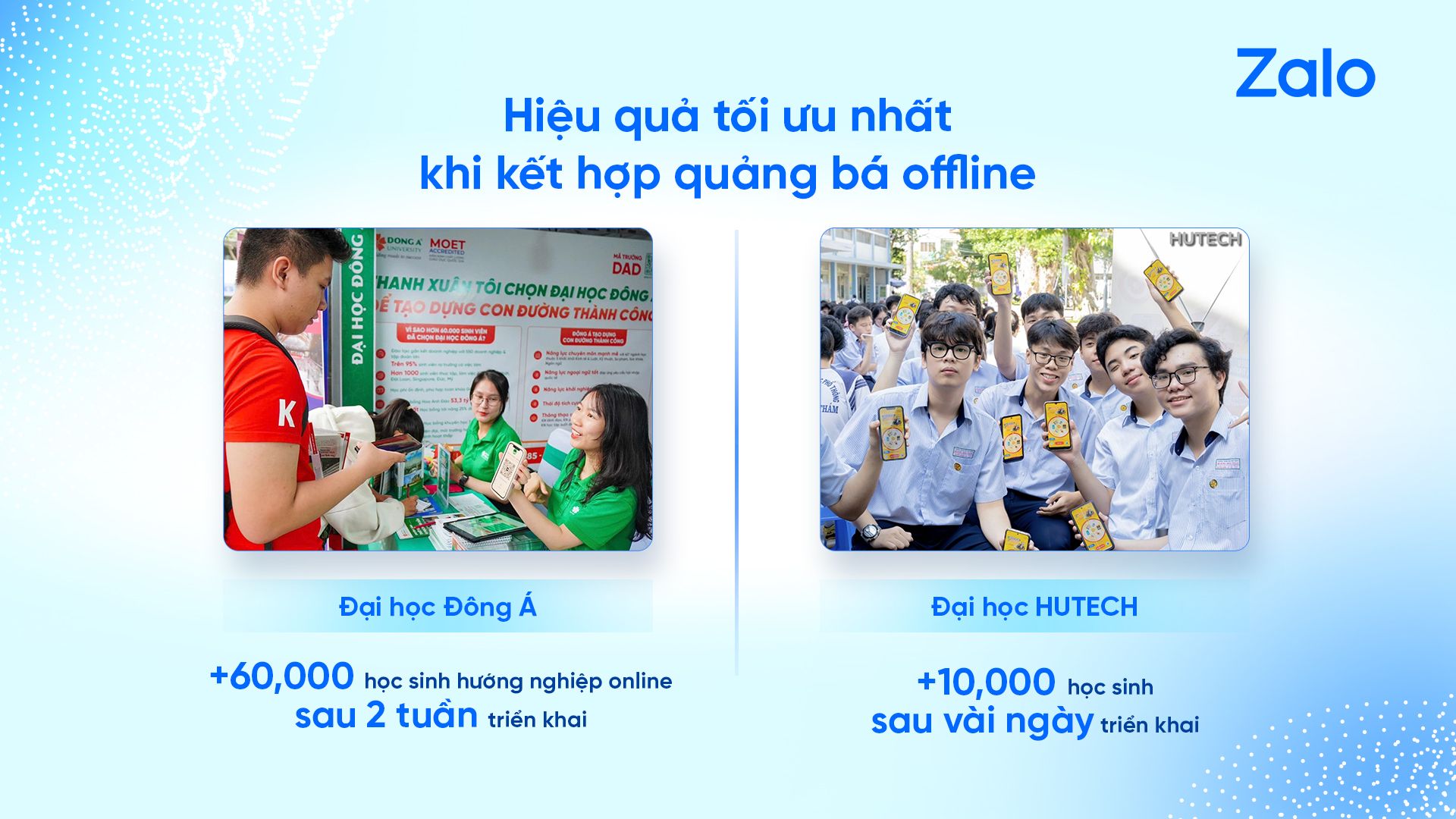 Các trường đại học triển khai tuyển sinh trên Zalo Mini App